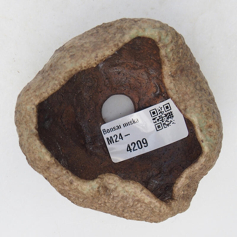 Keramikschale 8,5 x 8 x 5 cm , Farbe beige