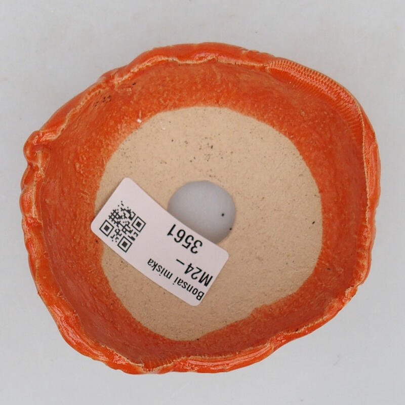 Keramikschale 8,5 x 8 x 5 cm , Farbe orange