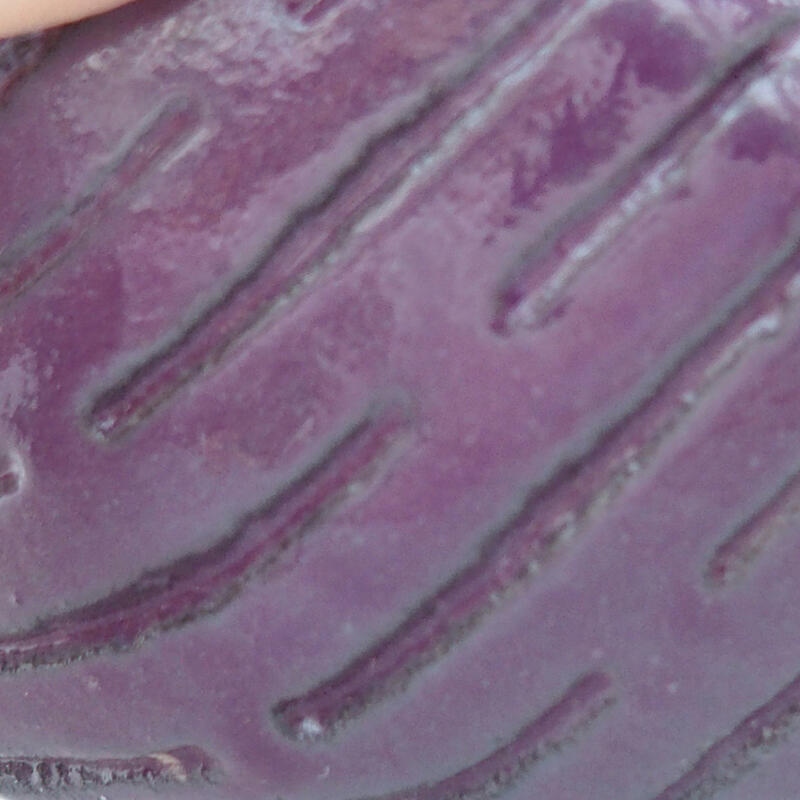 Keramikschale 8,5 x 9 x 4 cm , Farbe lila