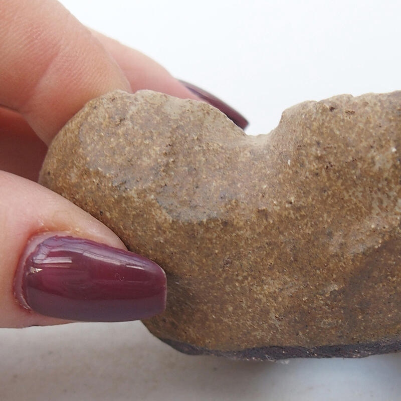 Keramikschale 8 x 6 x 4,5 cm , Farbe beige