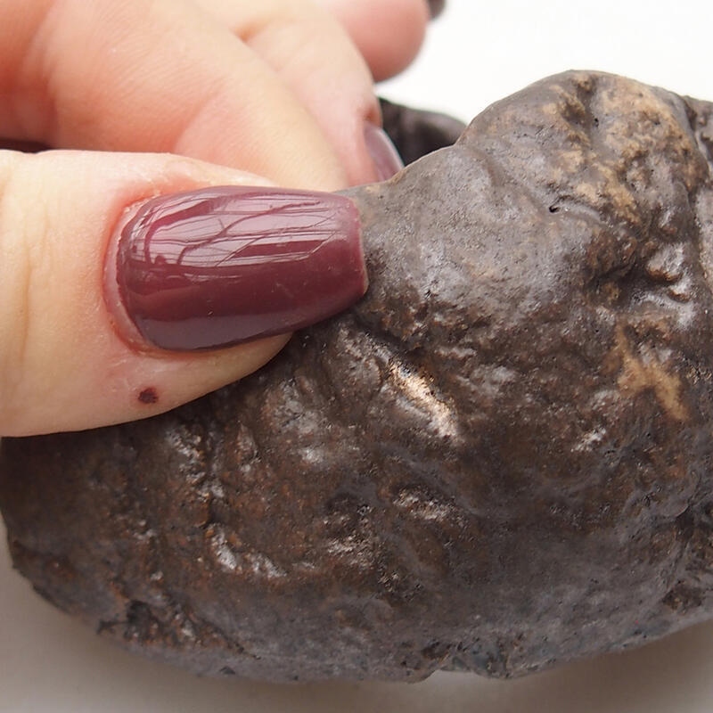 Keramikschale 8 x 7,5 x 4,5 cm , Farbe braun