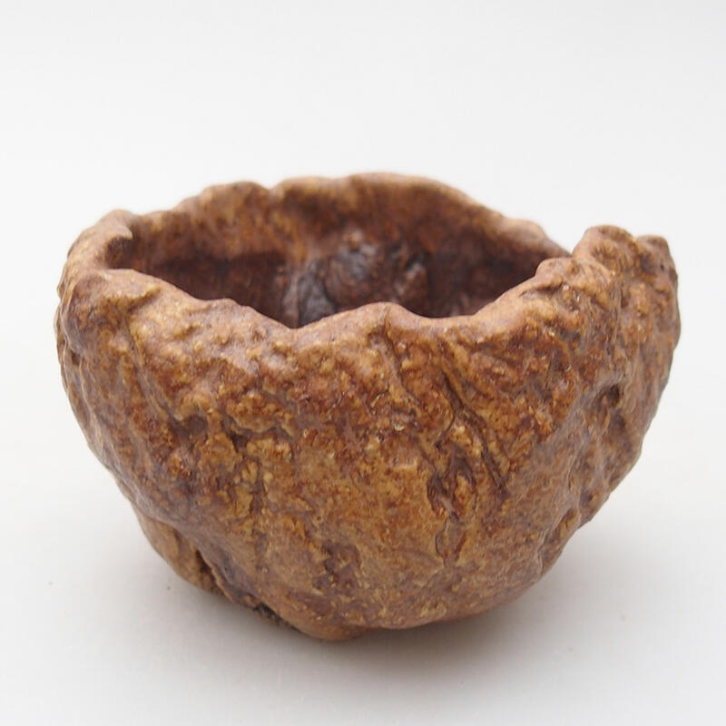 Keramikschale 8 x 7,5 x 5,5 cm , Farbe braun