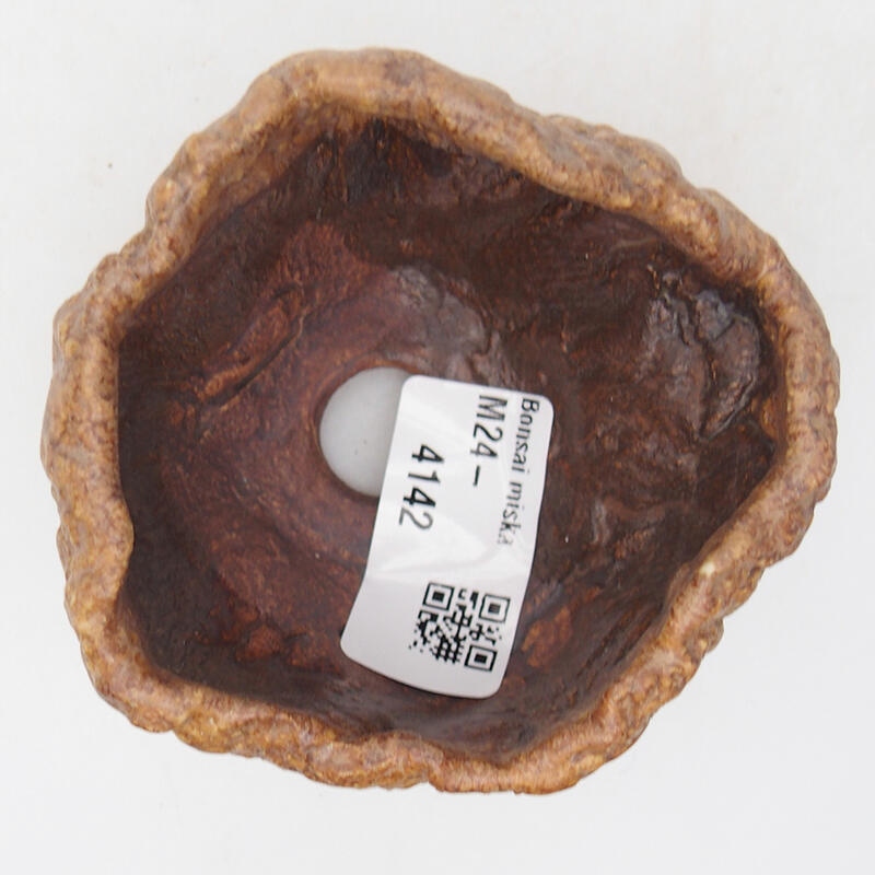 Keramikschale 8 x 7,5 x 5,5 cm , Farbe braun