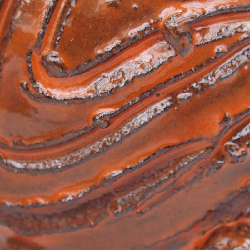 Keramikschale 8 x 8 x 3,5 cm , Farbe orange