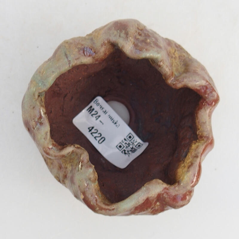 Keramikschale 8 x 8 x 6 cm , Farbe rosa