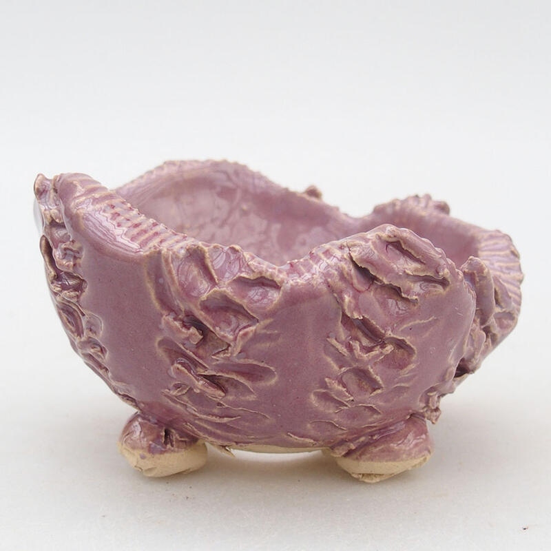 Keramikschale 9,5 x 9 x 6 cm , Farbe lila