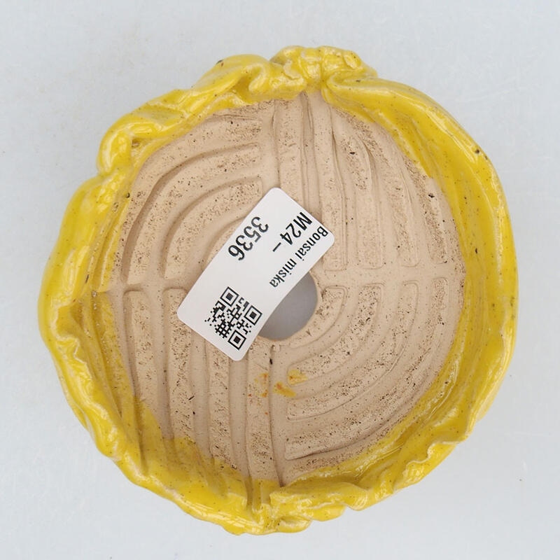 Keramikschale 9,5 x 9 x 6 cm , Farbe gelb