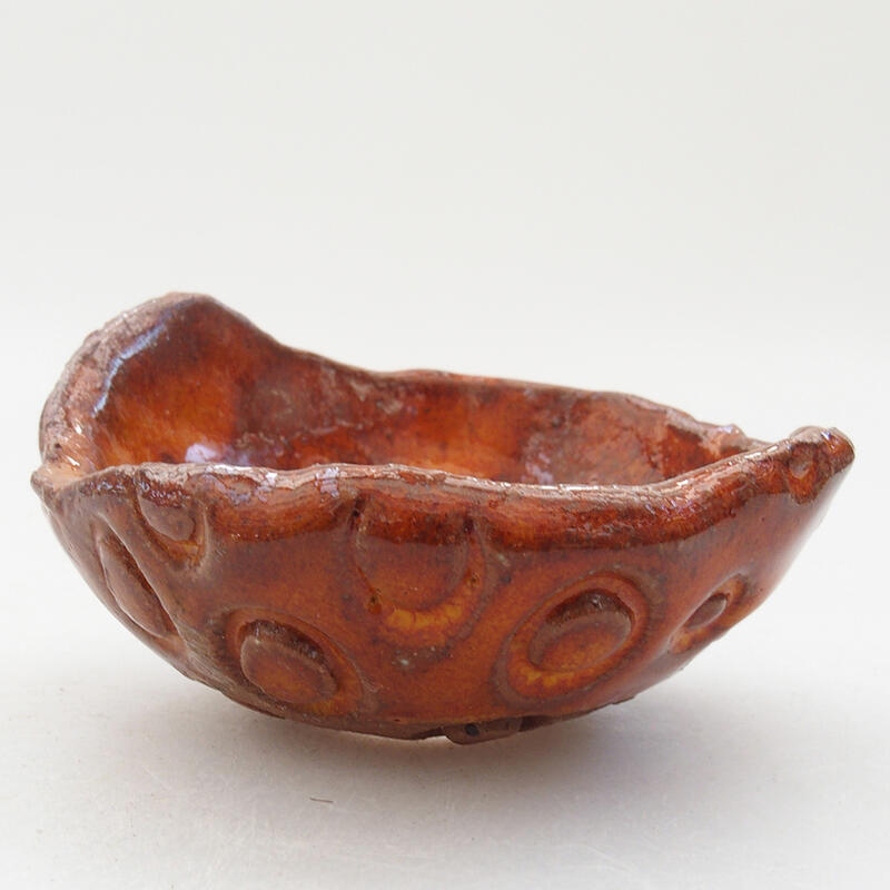 Keramikschale 9 x 8,5 x 5 cm , Farbe orange