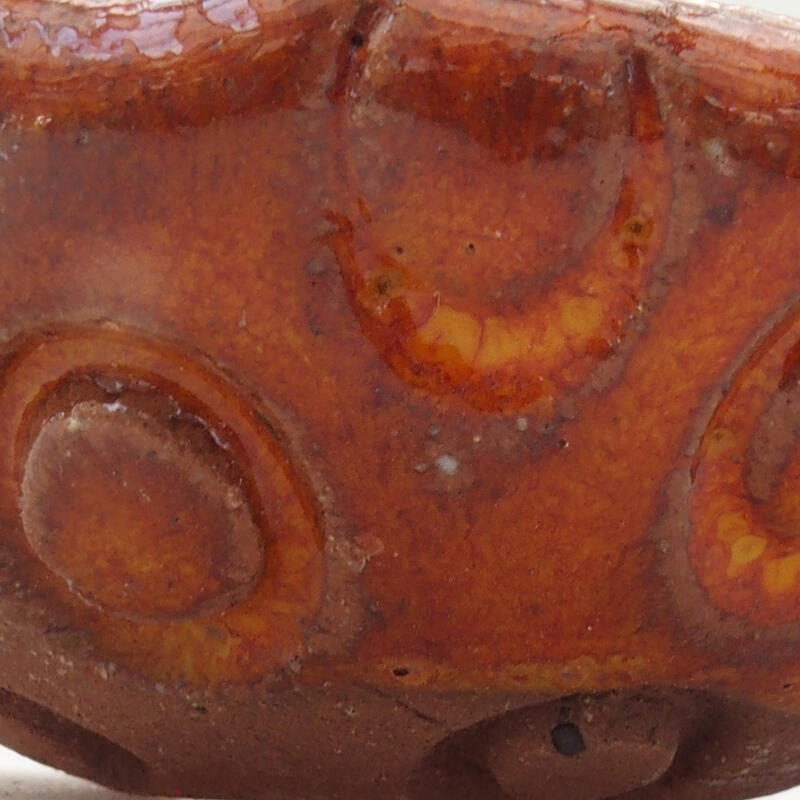 Keramikschale 9 x 8,5 x 5 cm , Farbe orange