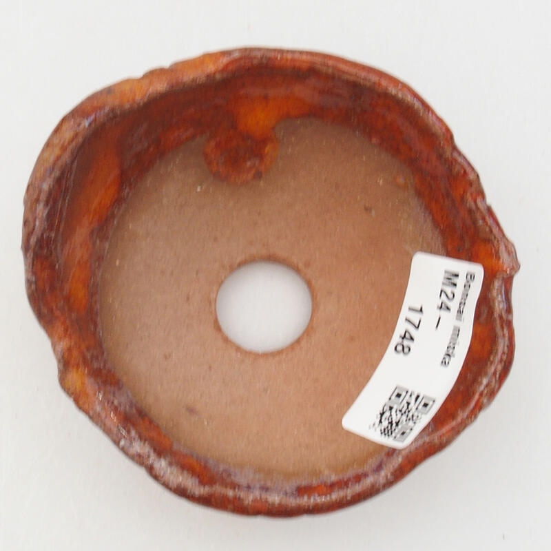 Keramikschale 9 x 8,5 x 5 cm , Farbe orange