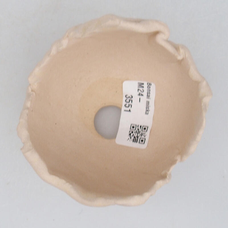 Keramikschale 9 x 8,5 x 7 cm , Farbe beige