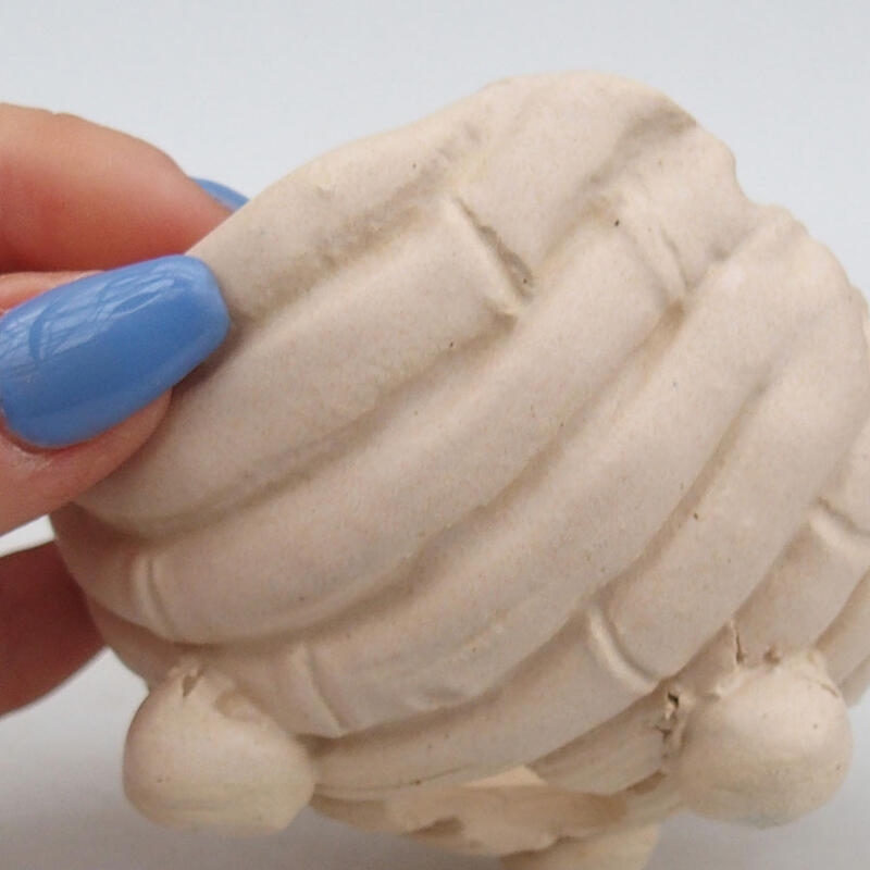 Keramikschale 9 x 8,5 x 7 cm , Farbe beige