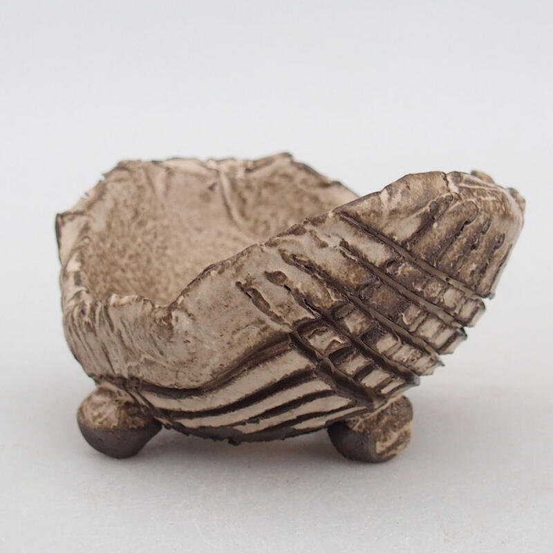 Keramische Schale 9 x 8 x 5,5 cm , Farbe beige