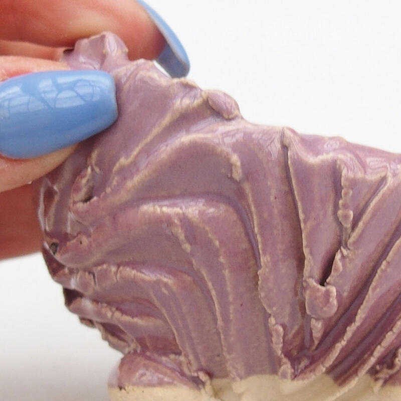 Keramikschale 9 x 8 x 5,5 cm , Farbe lila