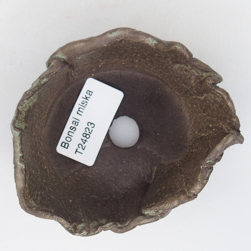 Keramikschale 9 x 8 x 5,5 cm , Farbe braun