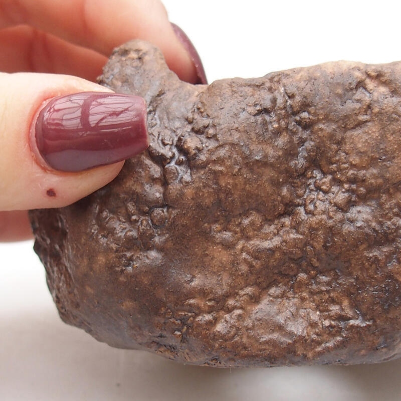 Keramikschale 9 x 8 x 5 cm , Farbe braun