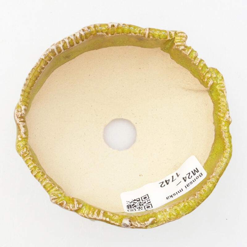 Keramikschale 9 x 8 x 5 cm , Farbe grün