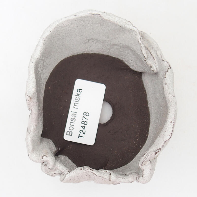 Keramische Schale 9 x 8 x 6 cm, Farbe grau