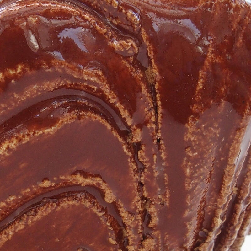 Keramikschale 9 x 9 x 5,5 cm , Farbe braun