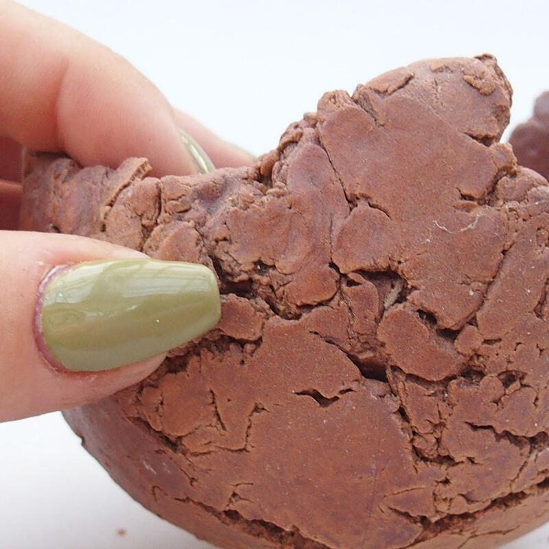 Keramikschale 9 x 9 x 6,5 cm , Farbe braun