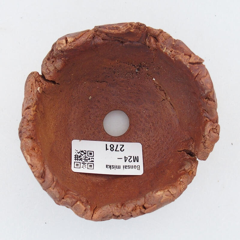 Keramikschale 9 x 9 x 6,5 cm , Farbe braun