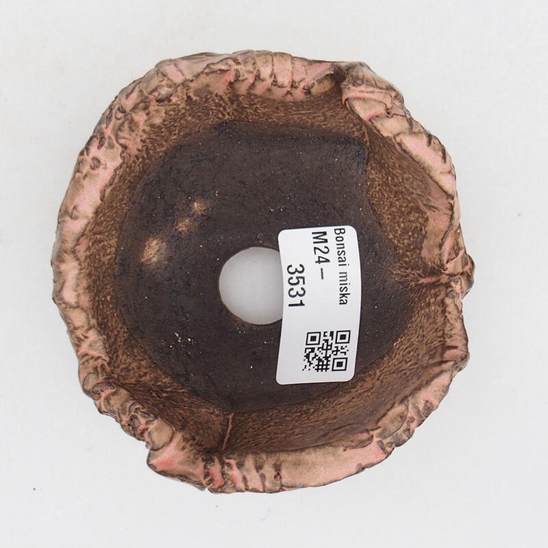 Keramikschale 9 x 9 x 6 cm , Farbe rosa