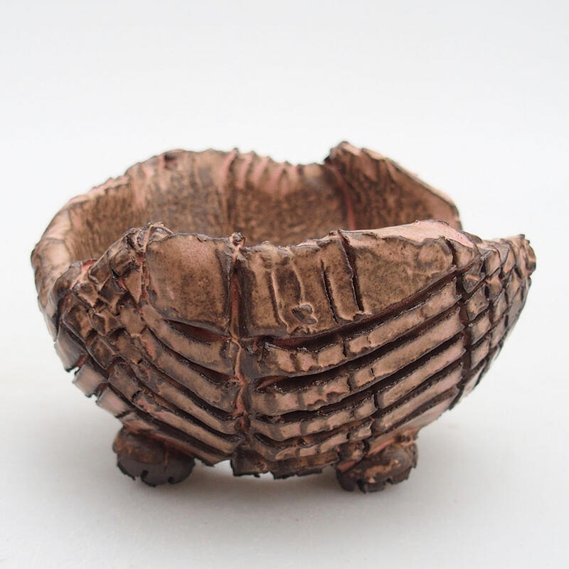 Keramikschale 9 x 9 x 6 cm , Farbe rosa