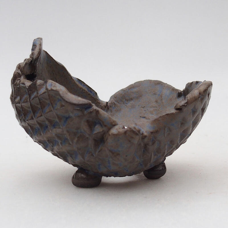 Keramikschale 9 x 9 x 7 cm , Farbe blau