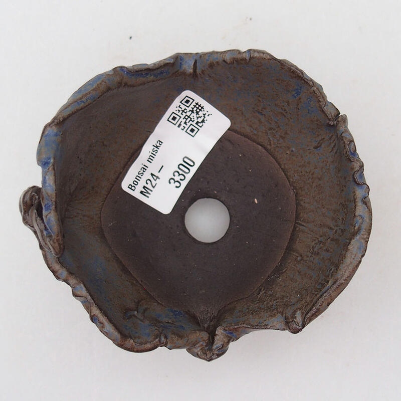 Keramikschale 9 x 9 x 7 cm , Farbe blau