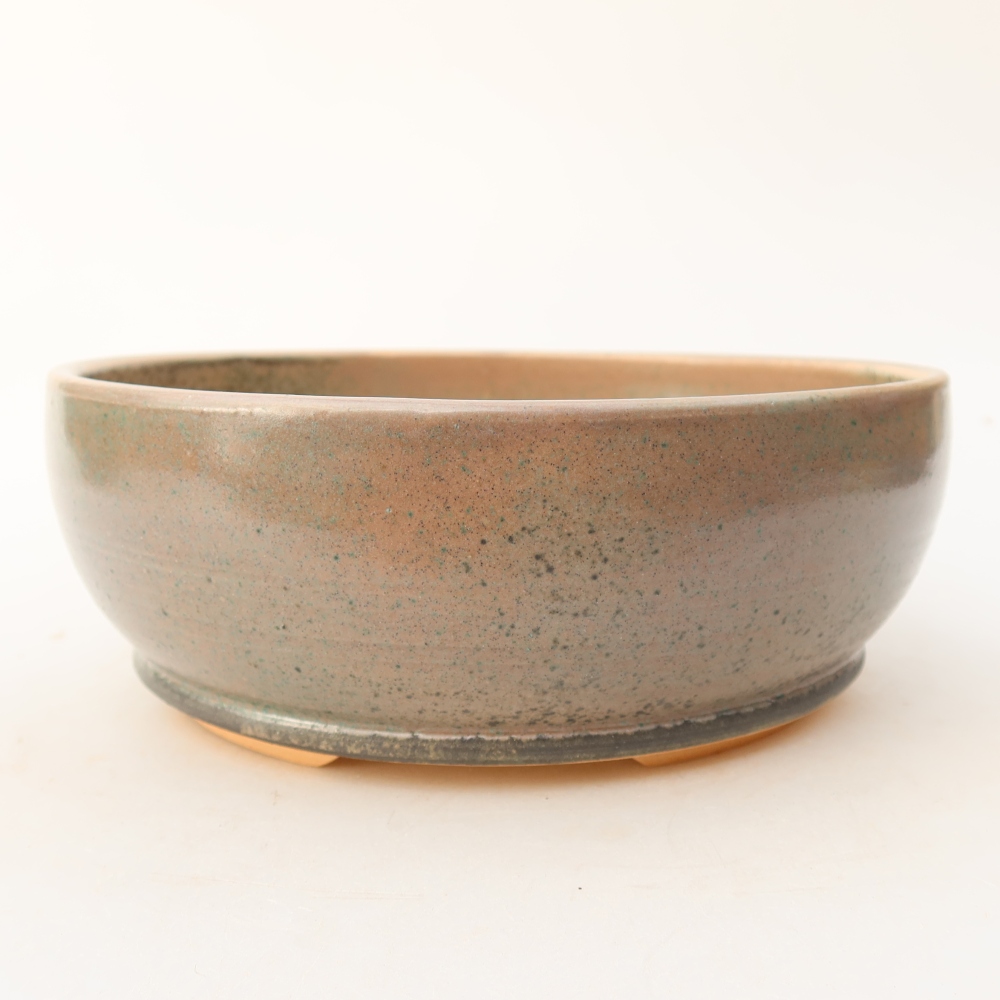 Keramik-Bonsai-Schale 18 x 18 x 6,5 cm, Farbe: Beige