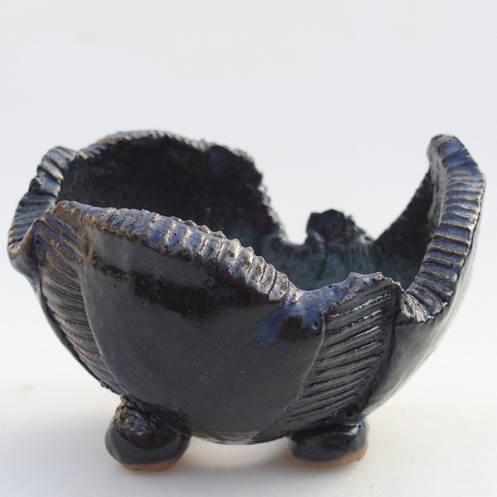 Keramikschale 8,5 x 8,5 x 6 cm , Farbe blau