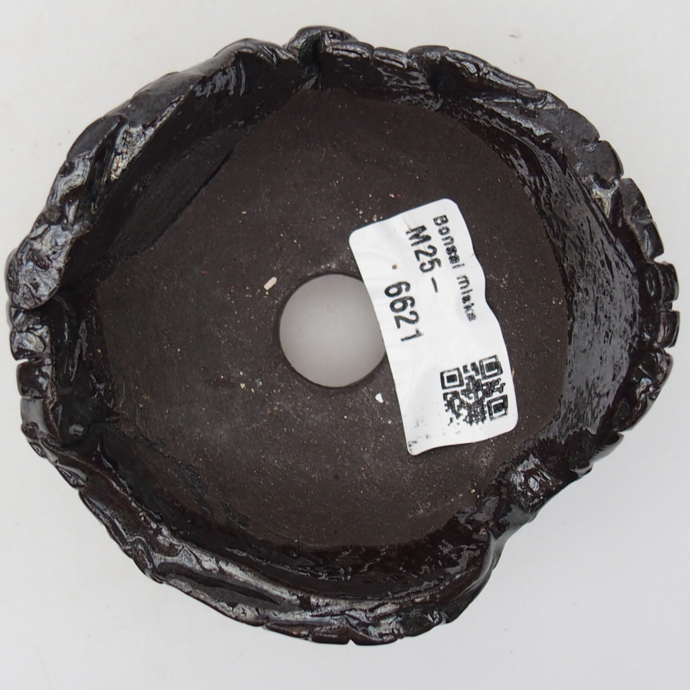 Keramikschale 9 x 9 x 6 cm , Farbe schwarz