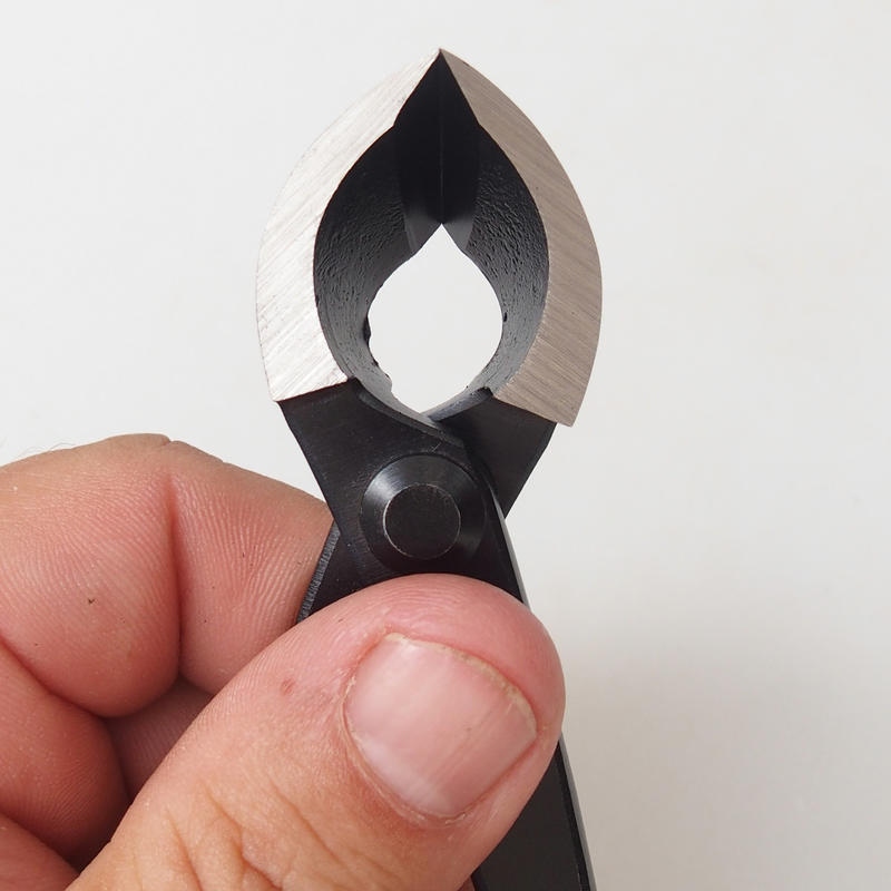 Gewinkelte Konkavzange 180 mm - Carbon