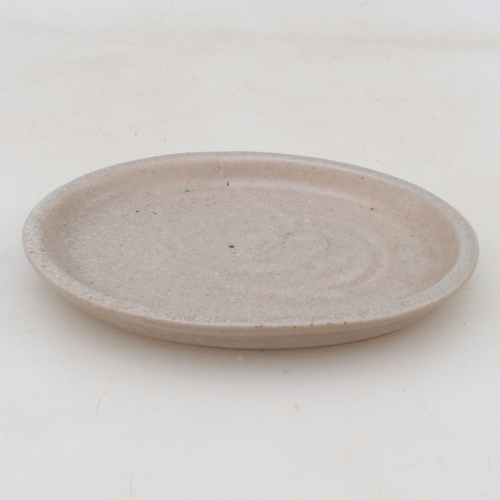 Keramische Untertasse H04 - 10,5 x 8 x 1 cm - beige