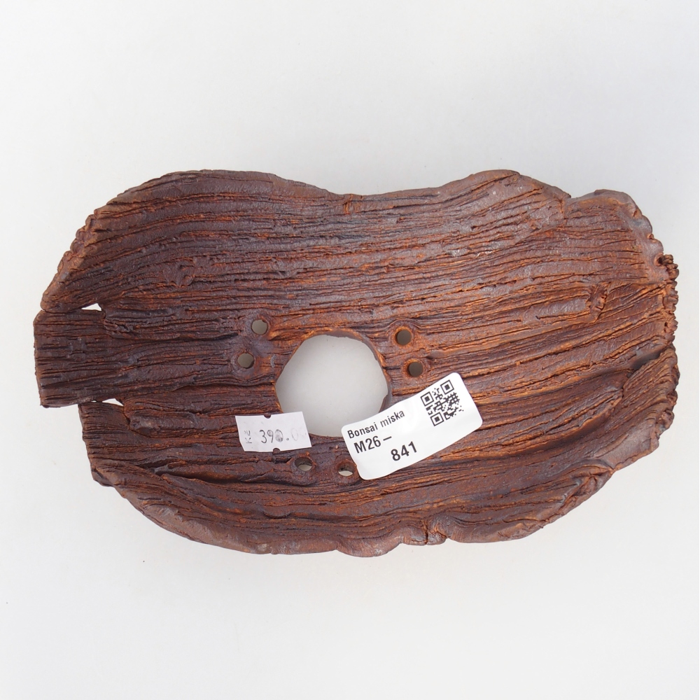 Keramikschale 16 x 10,5 x 8,5 cm , Farbe braun