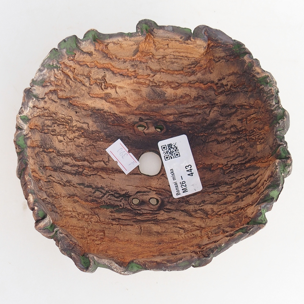 Keramikschale 15 x 14 x 7 cm , Farbe grün