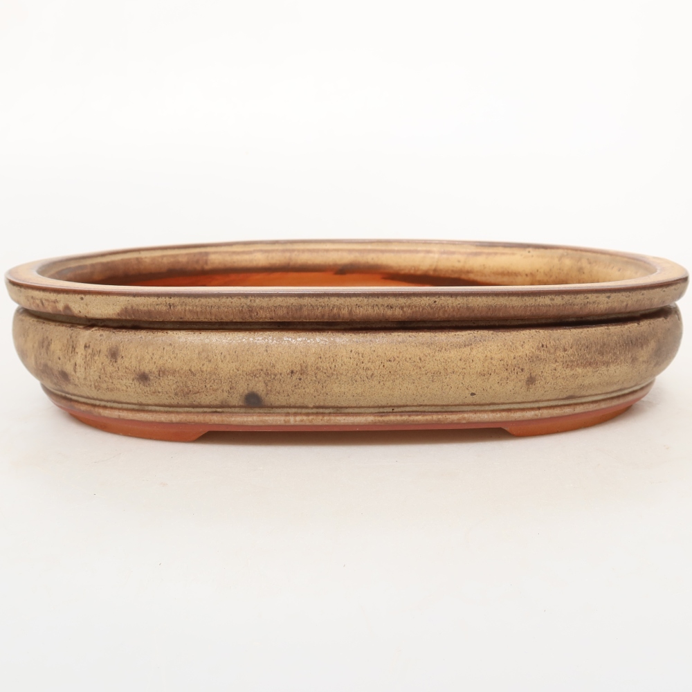 Keramikschale  26 x 18,5 x 5 cm, Farbe: braun