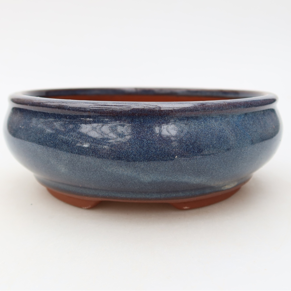 Bonsaischale aus Keramik 16 x 16 x 5,5 cm, Farbe blau