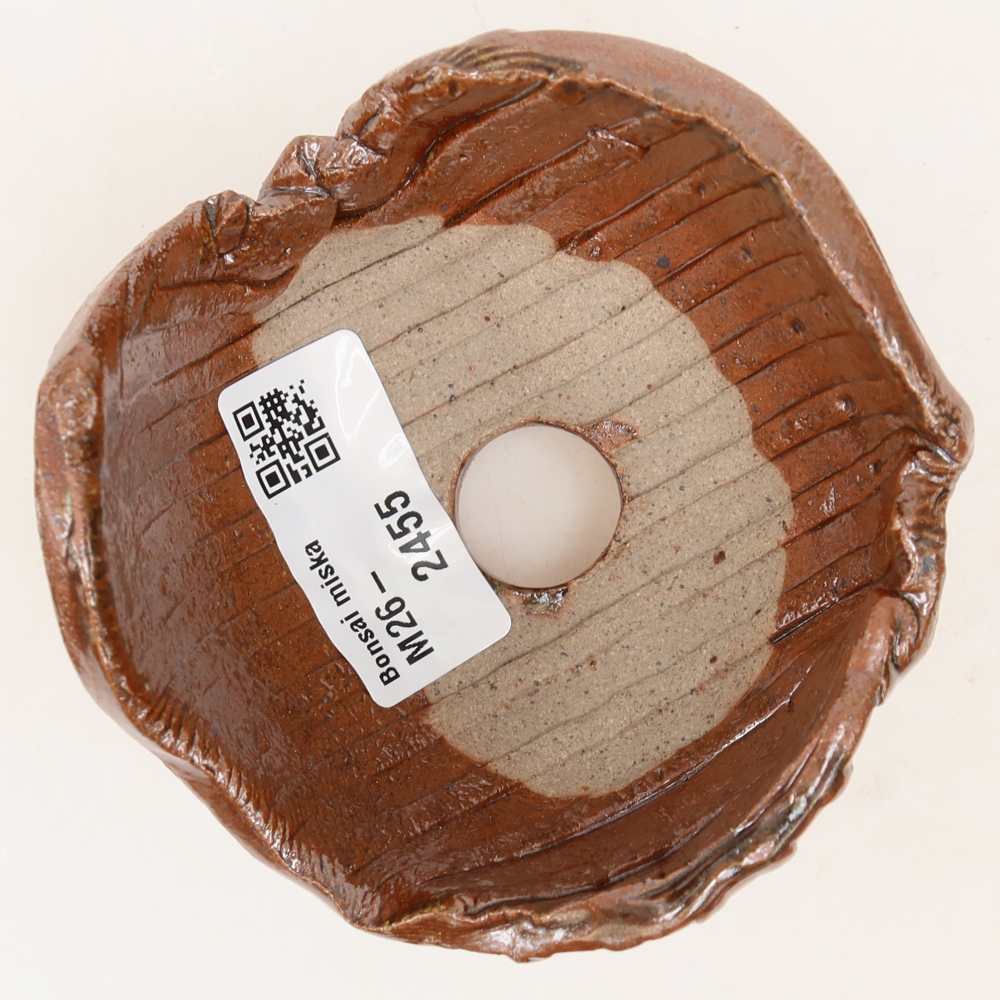 Keramikschale 9 x 8,5 x 6 cm , Farbe braun