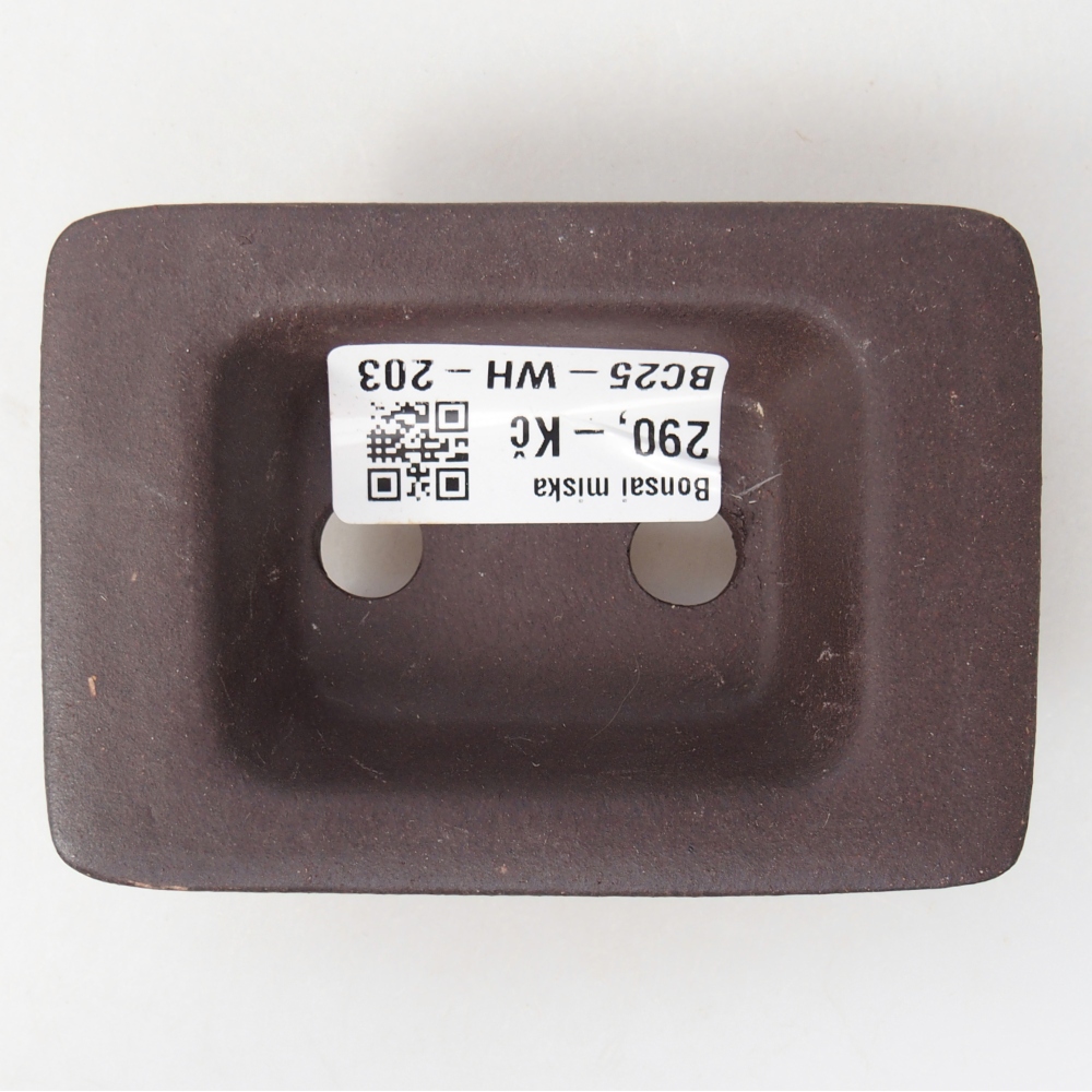 Mini-Bonsaischale 9,5 x 6,5 x 3 cm, braun