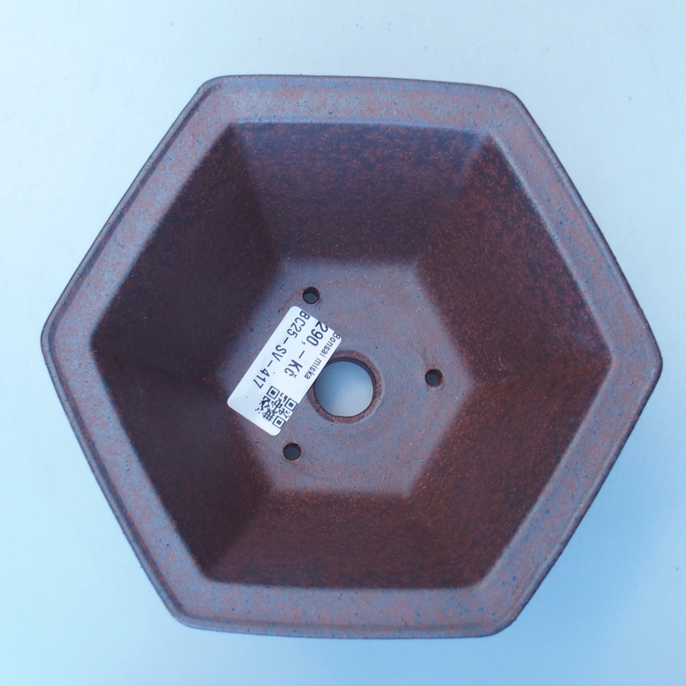 Schale 17 x 15 x 9,5 cm braun