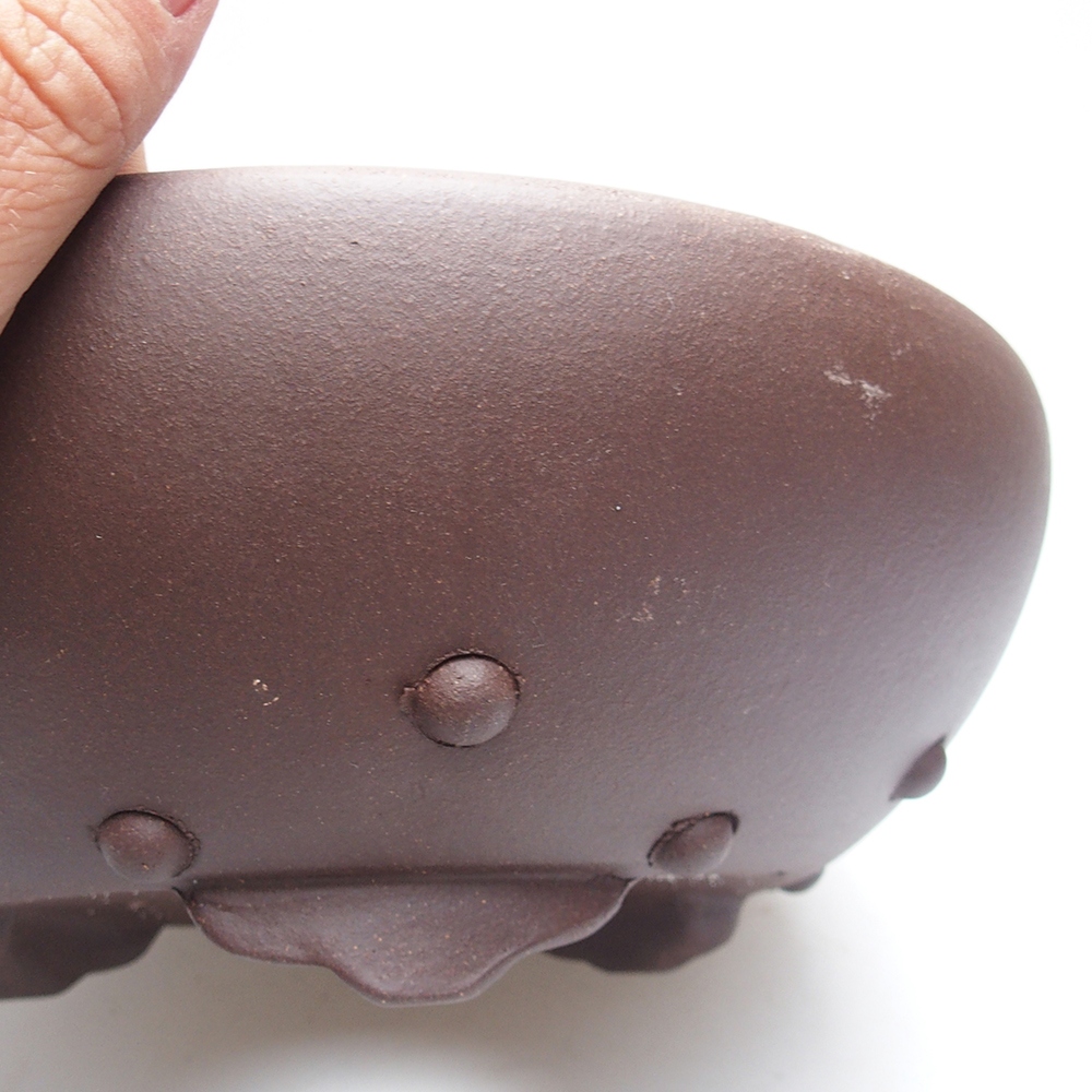 Schale 22 x 22 x 8,5 cm braun