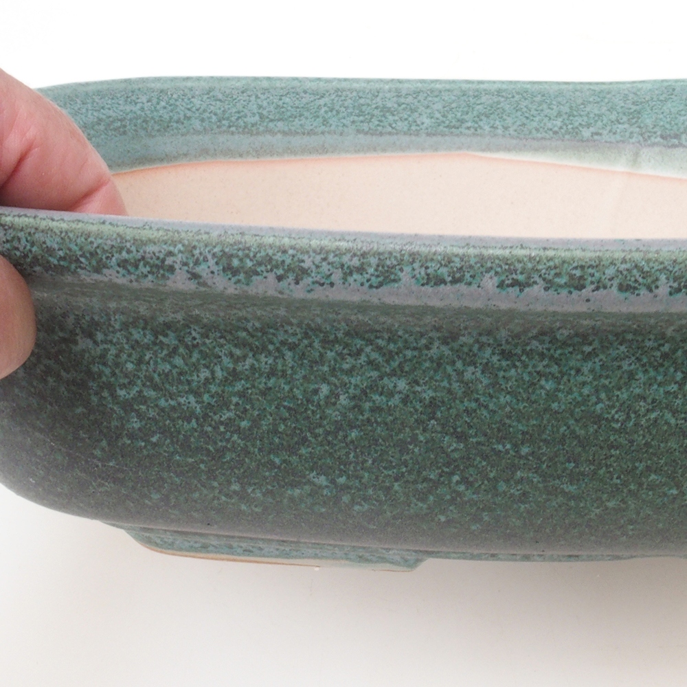 Bonsaischale H10 - 37 x 28 x 9 cm - grün