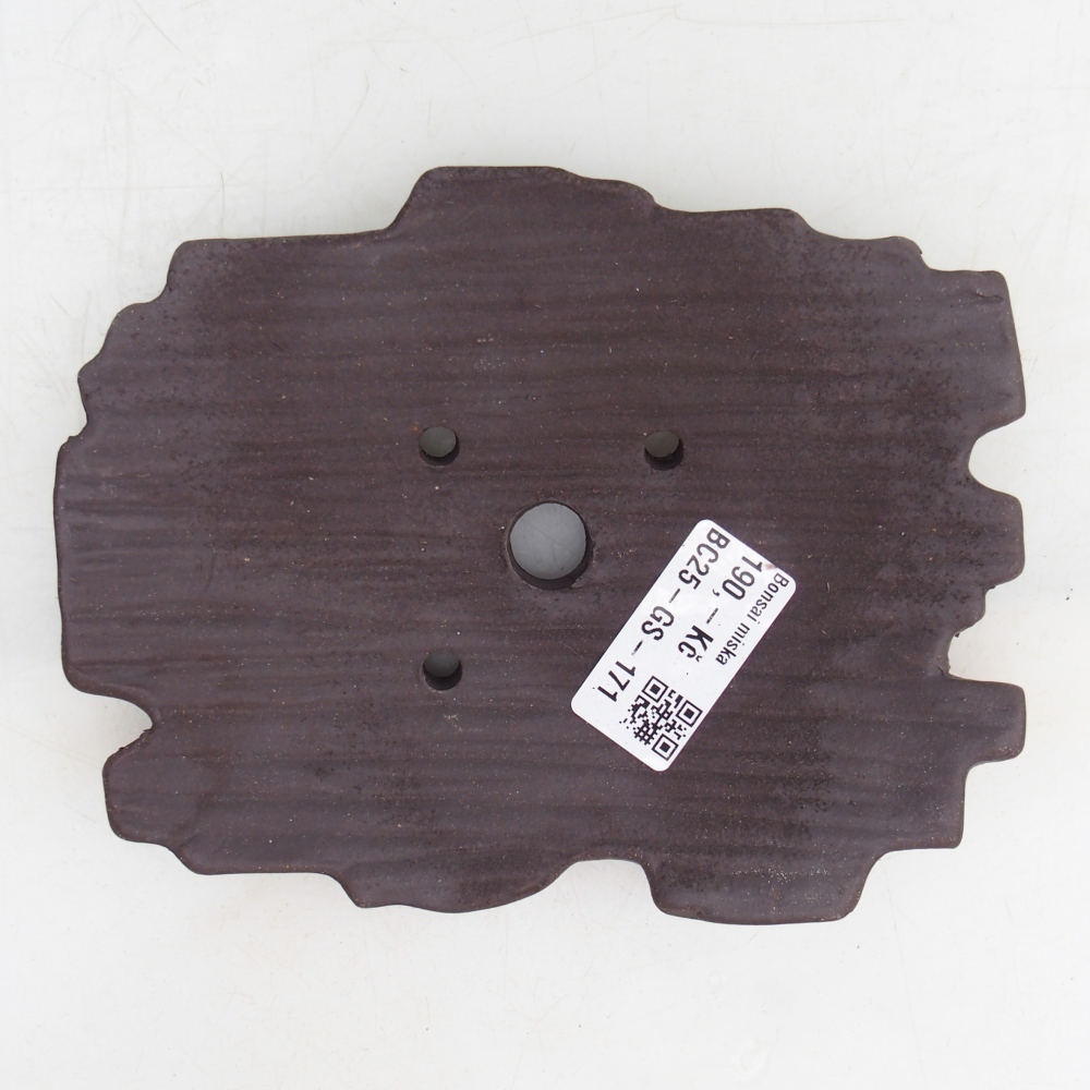 Keramikschale 16 x 12 x 3 cm , Farbe braun