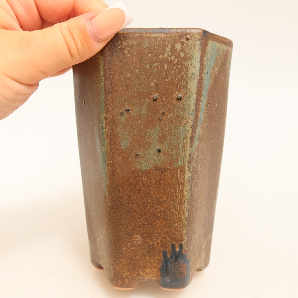 Keramik-Bonsai-Schale 9,5 x 8,5 x 14 cm, Farbe: braun