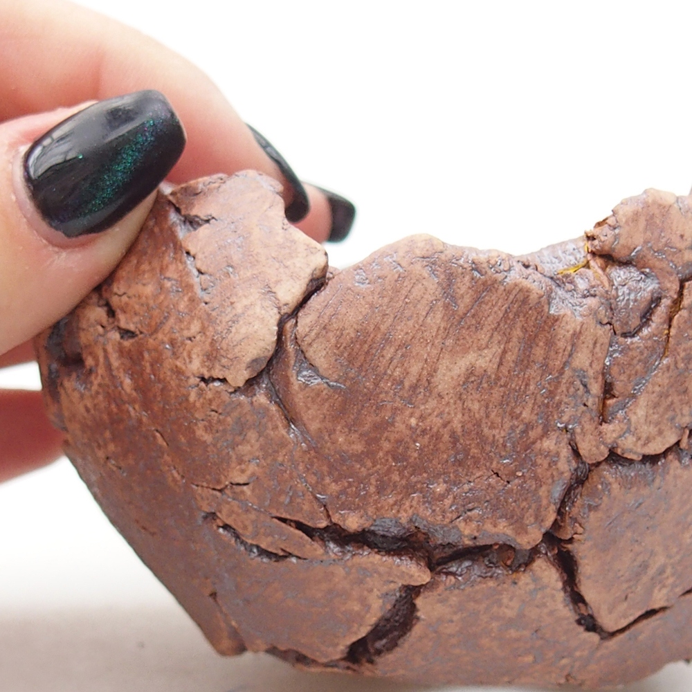 Keramische Schale 9 x 9 x 5,5 cm , Farbe braun