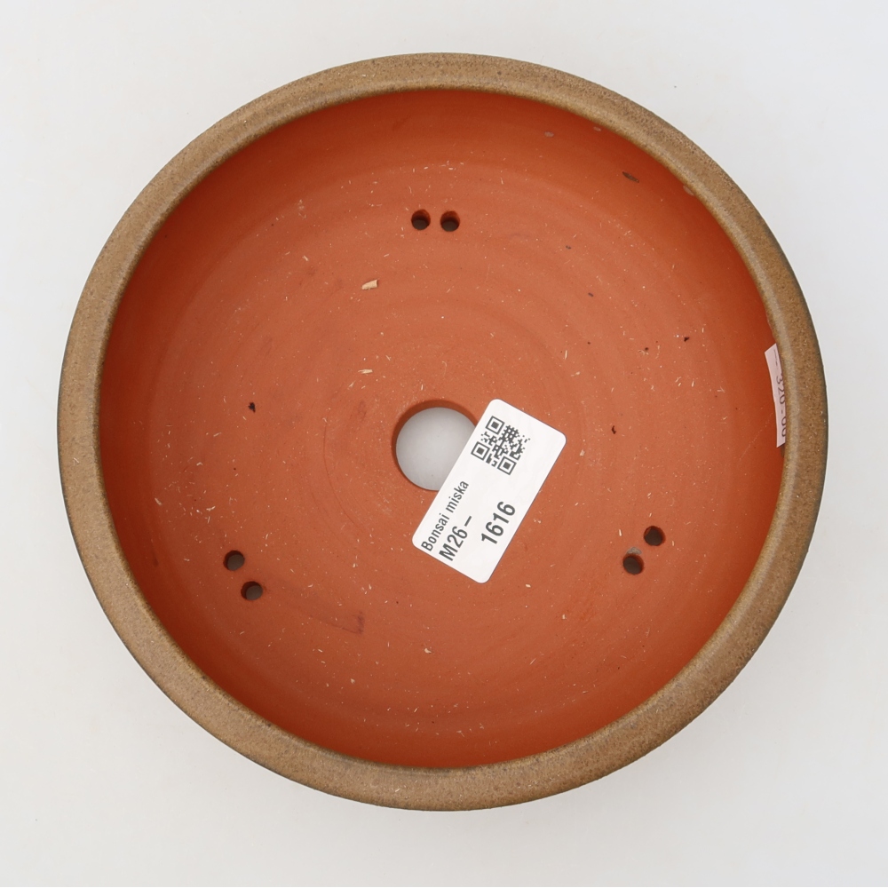 Bonsaischale aus Keramik 16 x 16 x 5 cm, braun