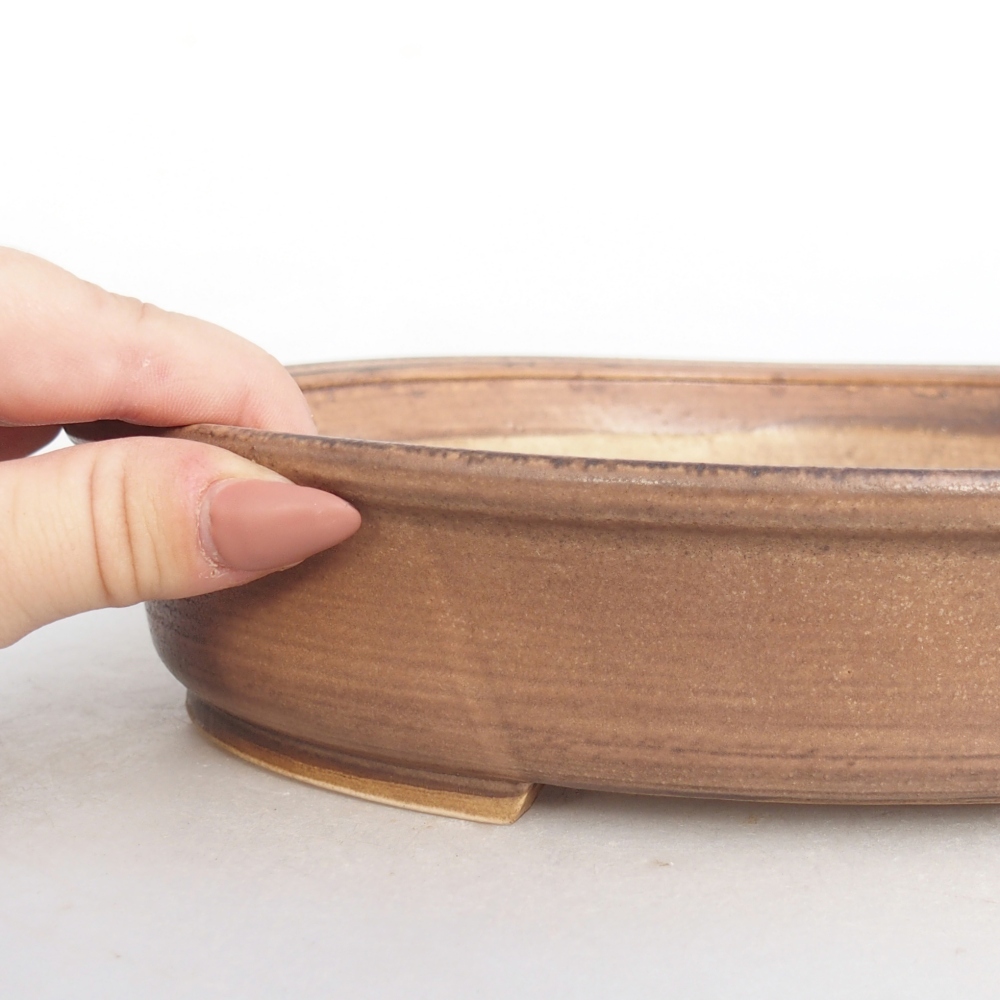 Bonsaischale aus Keramik 24 x 20,5 x 5 cm, rosa