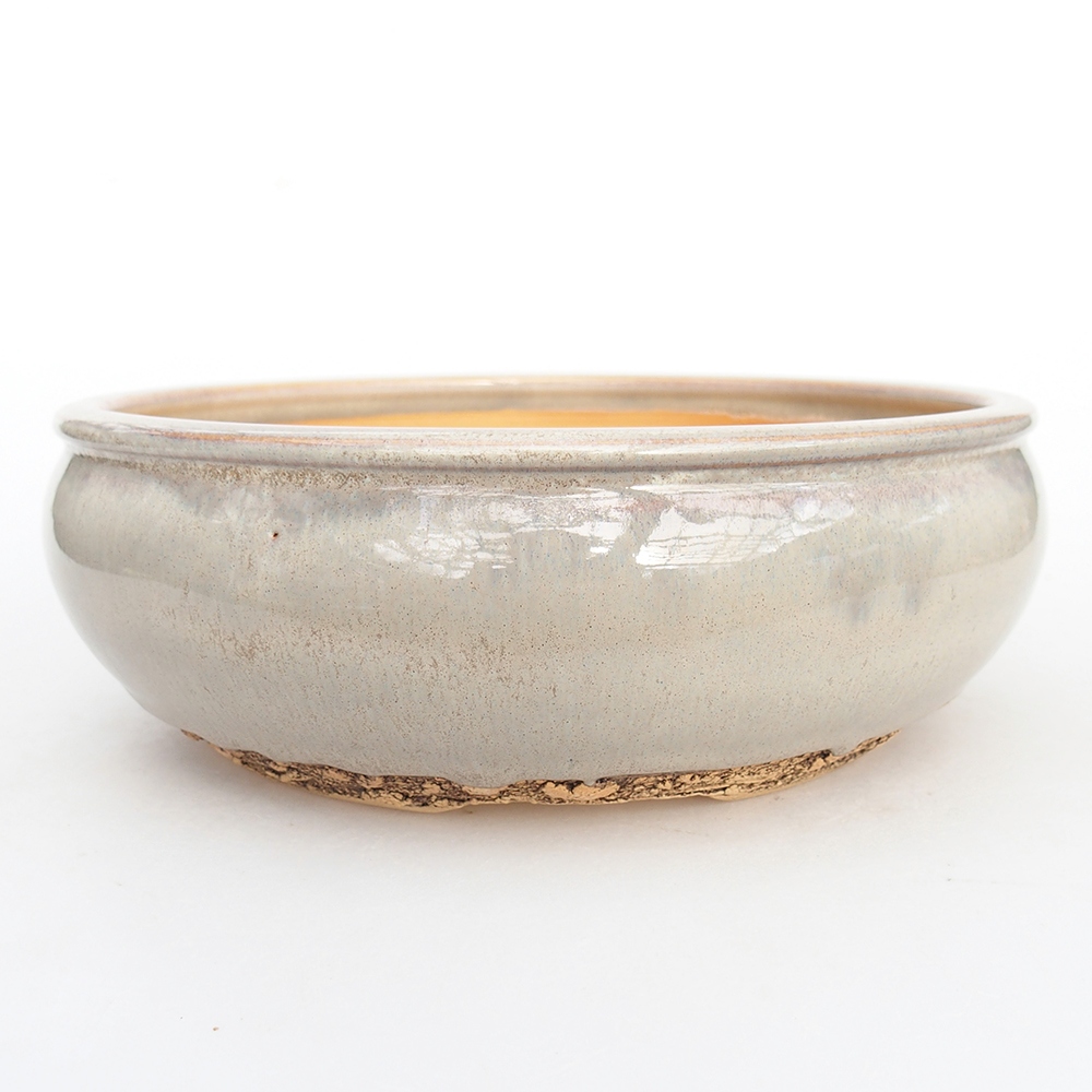 Bonsaischale aus Keramik 20,5 x 20,5 x 7 cm, grau