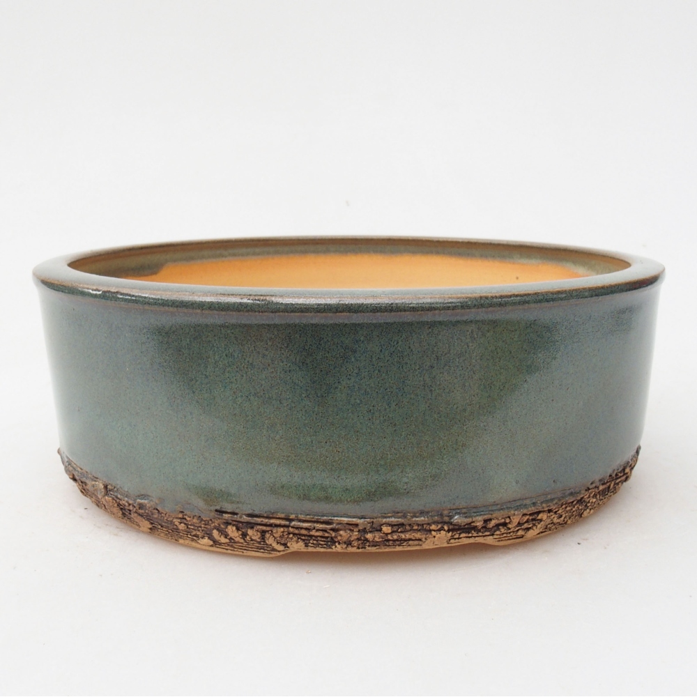 Bonsaischale aus Keramik 17 x 17 x 6 cm, grün
